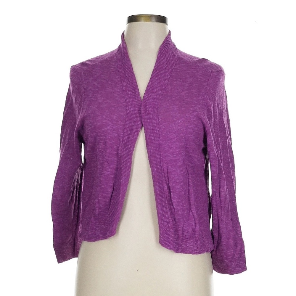 ❤️ Soft Surroundings Magenta Open Cardigan Shrug